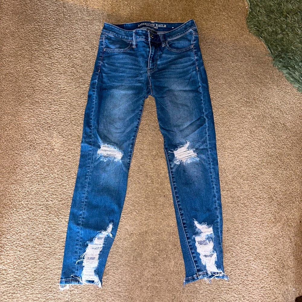 American Eagle Ripped Skinny Jeans